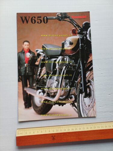 Kawasaki W 650 1999 depliant ITALIANO originale moto brochure