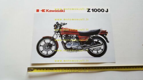 Kawasaki Z 1000 J 1981 depliant originale ITALIANO moto brochure