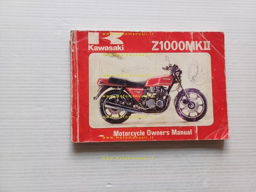 Kawasaki Z 1000 MKII 1979 manuale uso manutenzione libretto originale …