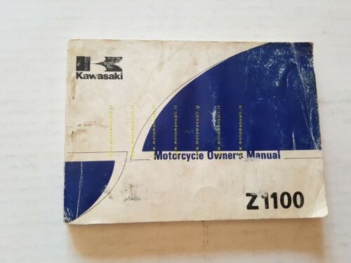 Kawasaki Z 1100 1980 manuale uso manutenzione originale inglese owner's …