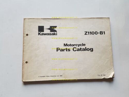 Kawasaki Z 1100 B1 1981 catalogo ricambi originale spare parts …