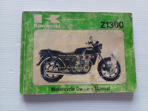 Kawasaki Z 1300 1979 manuale uso manutenzione libretto originale inglese