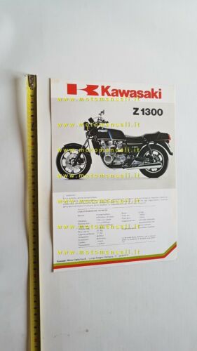 Kawasaki Z 1300 1980 depliant originale ITALIANO moto brochure