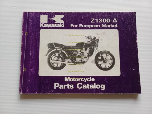 Kawasaki Z 1300 A1-A2-A3 1980-1 catalogo ricambi originale spare parts …