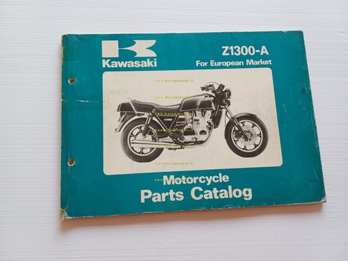 Kawasaki Z 1300 A4-A5 1982 catalogo ricambi originale spare parts …