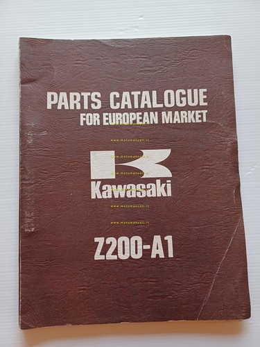 Kawasaki Z 200 A1 1977 catalogo ricambi originale