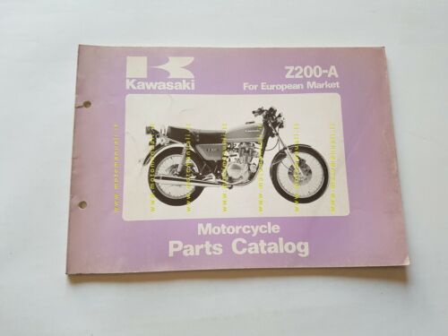 Kawasaki Z 200 A1-A2 1978 catalogo ricambi originale spare parts …