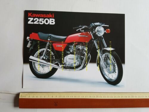 Kawasaki Z 250 B depliant originale moto TESTO INGLESE