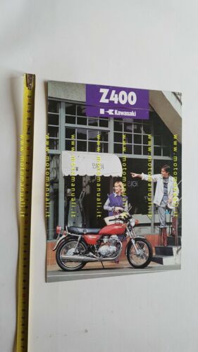 Kawasaki Z 400 1977 depliant originale ITALIANO moto brochure