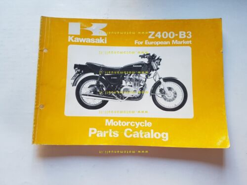 Kawasaki Z 400 B3 1980 catalogo ricambi originale spare parts …