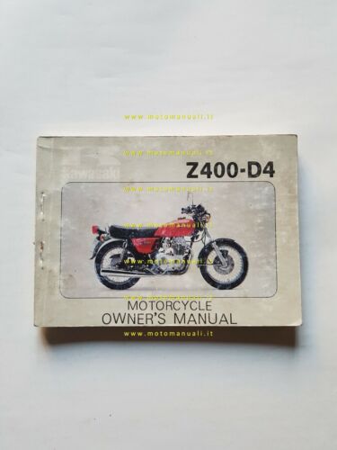 Kawasaki Z 400 D4 1976 manuale uso manutenzione originale INGLESE