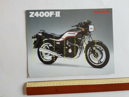 Kawasaki Z 400 F II depliant INGLESE originale moto ENGLISH