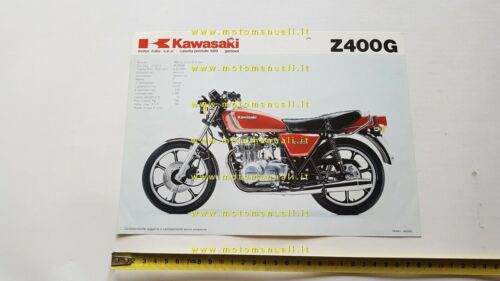 Kawasaki Z 400 G - Z 400 B 1980 depliant …