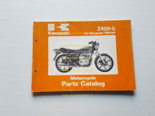 Kawasaki Z 400 G3 1980-81 catalogo ricambi originale spare parts …