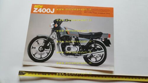 Kawasaki Z 400 J- 250 A 1980 depliant INGLESE originale …