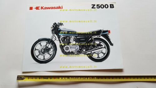 Kawasaki Z 500 B 1980 depliant ITALIANO originale moto brochure