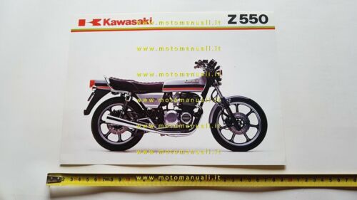 Kawasaki Z 550 1982 depliant ITALIANO originale moto brochure