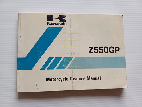 Kawasaki Z 550 GP (D1) 1981-82 manuale uso manutenzione INGLESE …