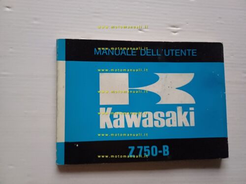 Kawasaki Z 750-B 1976 manuale uso manutenzione italiano originale