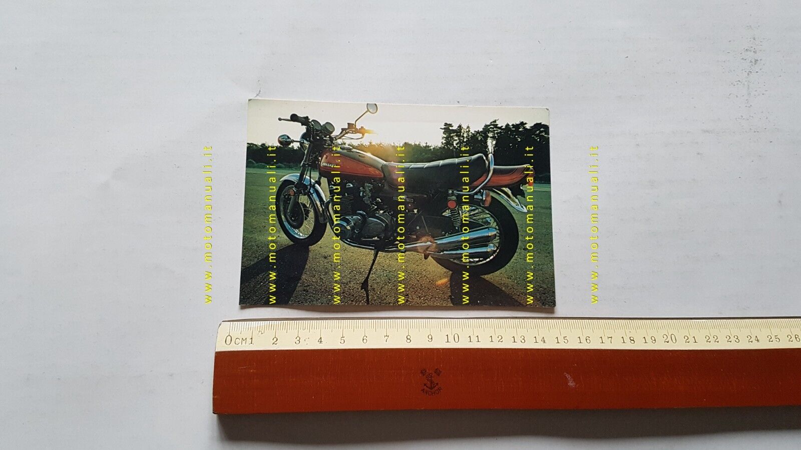 Kawasaki Z 900 Super 4 Testanera 1972 cartolina originale no …