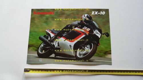 Kawasaki ZX-10 1988 depliant ITALIANO originale moto brochure