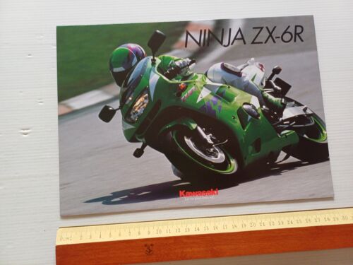 Kawasaki ZX-6 R Ninja 1996 depliant ITALIANO originale