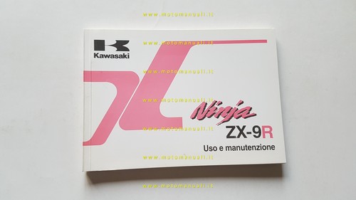 KAWASAKI ZX-9 R 2000 manuale uso manutenzione libretto originale italiano