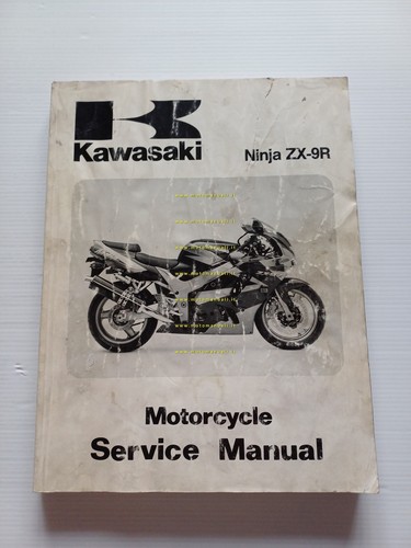 Kawasaki ZX-9R 1997-98 manuale officina INGLESE originale WORKSHOP MANUAL