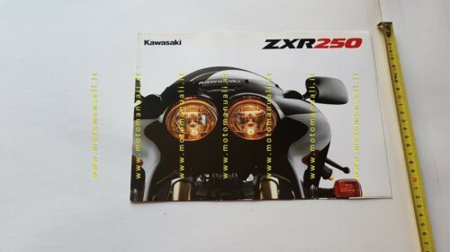 Kawasaki ZXR 250 1989 depliant Giapponese Moto ORIGINALE brochure