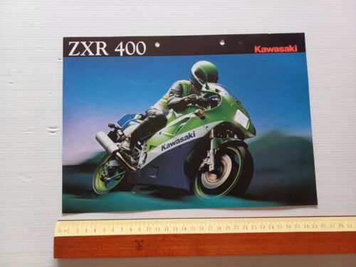 Kawasaki ZXR 400 1990 depliant ITALIANO originale