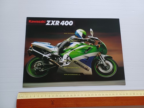 Kawasaki ZXR 400 1991 depliant INGLESE originale