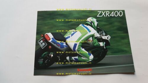 Kawasaki ZXR 400 1996 depliant originale moto italiano brochure