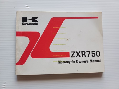 Kawasaki ZXR 750 1988-89 manuale uso manutenzione libretto INGLESE originale