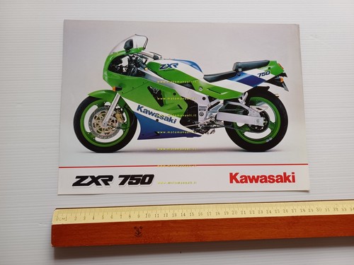 Kawasaki ZXR 750 1989 depliant ITALIANO originale