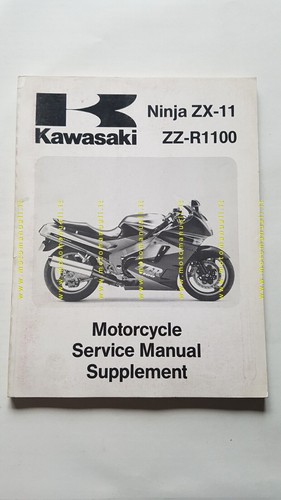 Kawasaki ZZ-R 1100 - NINJA ZX-11 1990 SUPPLEMENTO manuale officina …