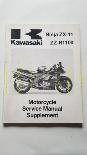 Kawasaki ZZ-R 1100 - NINJA ZX-11 1990 SUPPLEMENTO manuale officina …