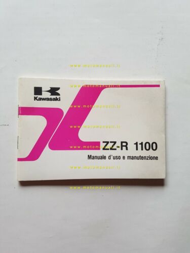 Kawasaki ZZ-R 1100 1990 manuale uso manutenzione originale italiano