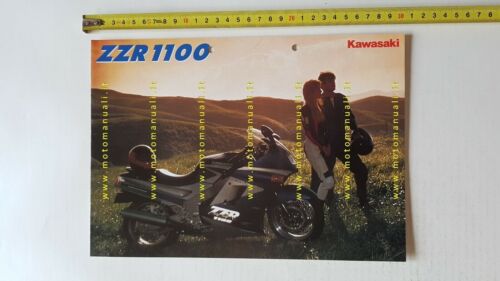 kAWASAKI ZZ-R 1100 1993 depliant originale italiano moto brochure