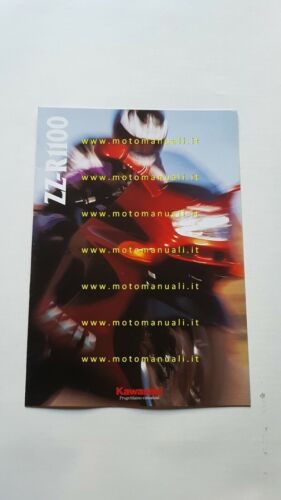 Kawasaki ZZ-R 1100 1993 depliant originale moto italiano brochure