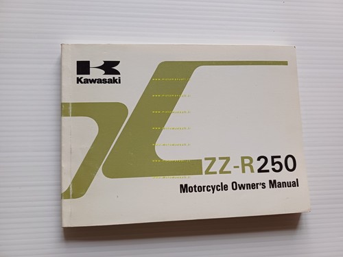 Kawasaki ZZ-R 250 1996-97 manuale uso manutenzione libretto INGLESE originale