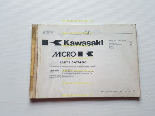Kawasaki ZZ-R 600 1990 (ZX600 D1) catalogo ricambi copia da …