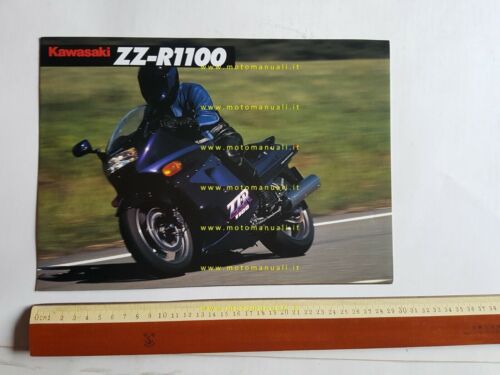 Kawasaki ZZR 1100 1991 depliant originale TESTO INGLESE