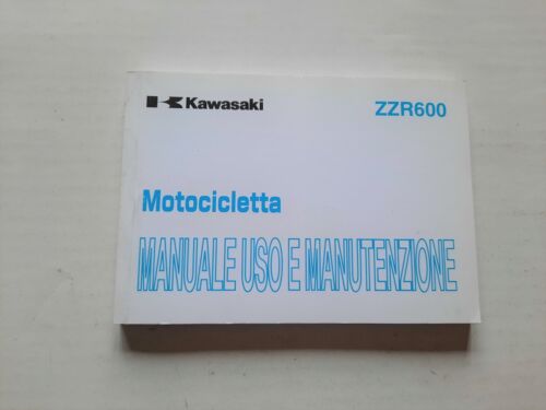 Kawasaki ZZR 600 2002 manuale uso manutenzione libretto originale italiano