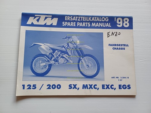 KTM 125 - 200 SX EXC EGS MXC 1998 catalogo …