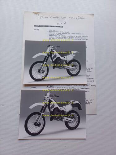 KTM 125 GS Enduro-250 MC Cross 1988 comunicato stampa + …