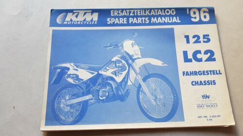 KTM 125 LC2 1996 catalogo ricambi TELAIO frame parts catalogue
