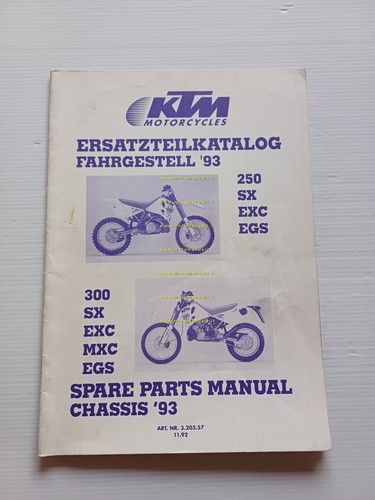 KTM 250 - 300 SX EXC EGS 1993 catalogo ricambi …