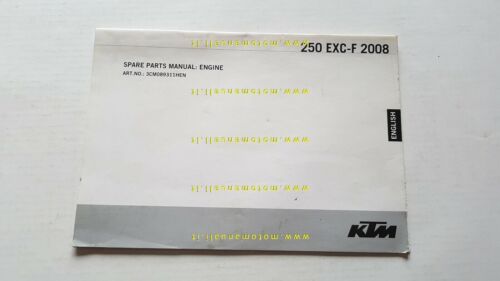 KTM 250 EXC-F 2008 catalogo ricambi MOTORE ENGINE spare parts …