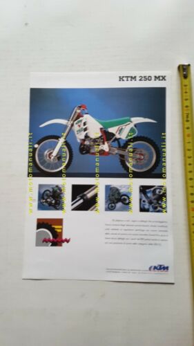 KTM 250 MX Cross 1991 depliant ITALIANO moto originale brochure