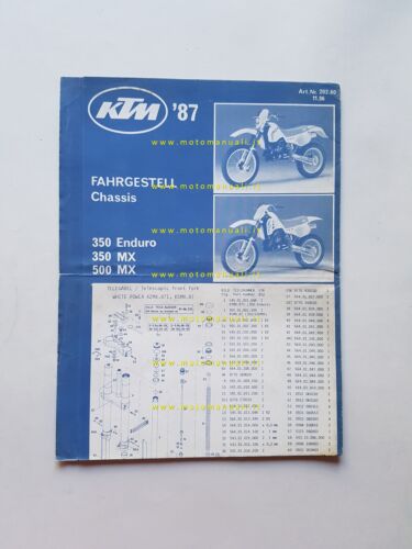 KTM 350 Enduro - 350 MX - 500 MX 1987 …
